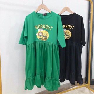 Váy babydoll pha thô kèm ảnh thật