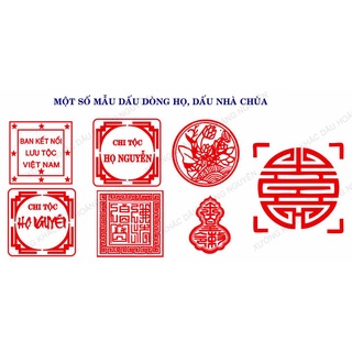 DẤU DÒNG HỌ - GIA TỘC ( KH nhắn tin trước cho shop nội dung/mẫu cần làm)