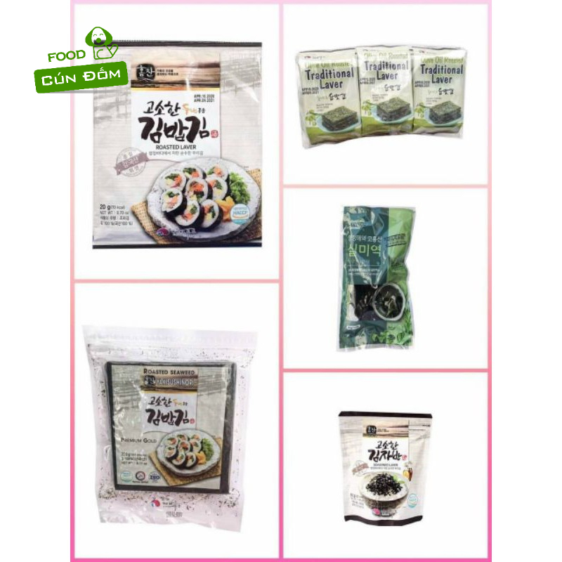 Rong biển cuộn cơm kimbap 100 lá zip miệng chính hãng cao cấp