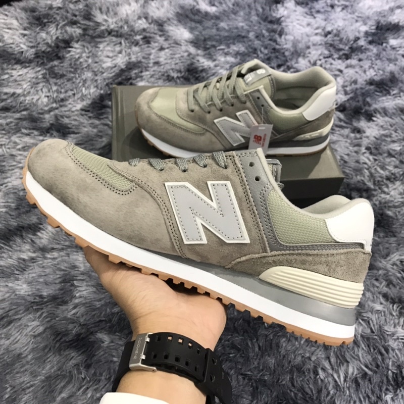 Giày thể thao Giày Sneaker Nam nữ NewBalance 574 xám ghi