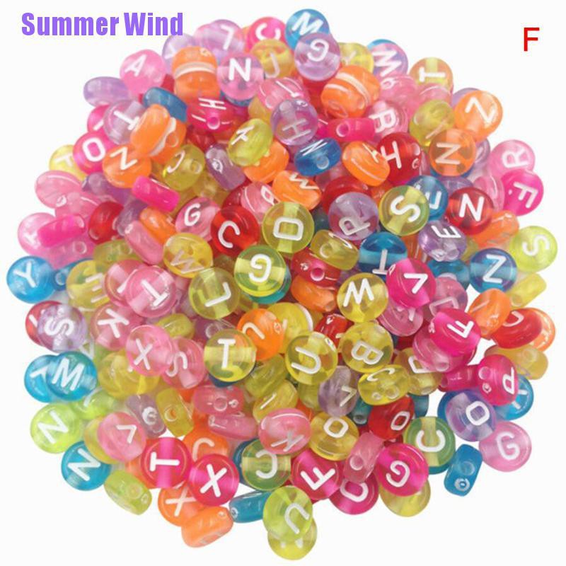 Bộ 100 Hạt Xỏ Lỗ Hình Chữ Cái Xinh Xắn