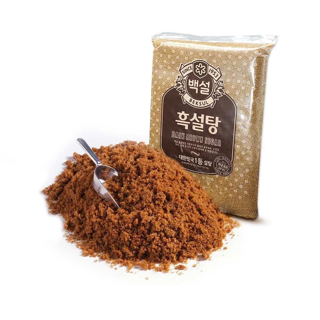 Đường Đen Hàn Quốc/ Đường Nâu Hạt Hàn Quốc Gói 1Kg - Chuẩn Ngon