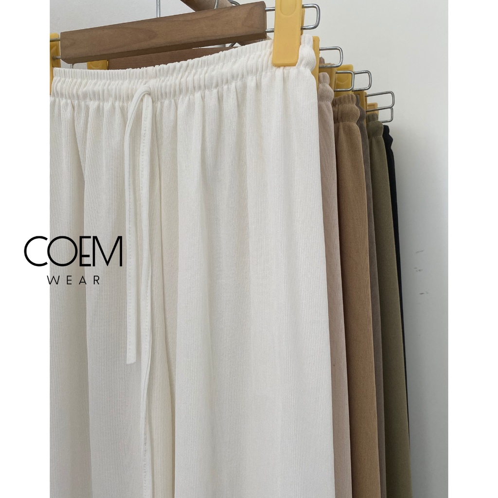 Quần thun nữ suông ống rộng chất tăm mềm mịn bảng màu Basic dễ phối đồ CW099