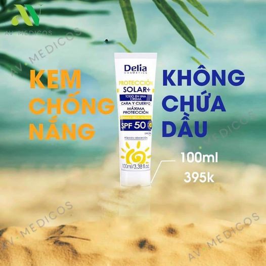Kem chống nắng DELIA - Kem chống nắng không bóng dầu, giữ ẩm kiềm dầu SPF 50+ | BigBuy360 - bigbuy360.vn