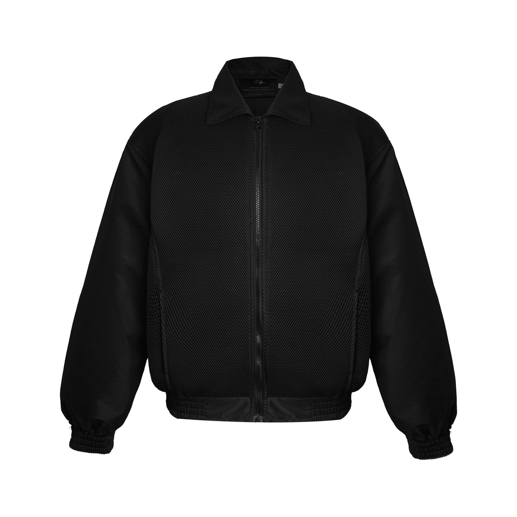Áo Khoác Dimoir Black Nylon Mesh Cropped