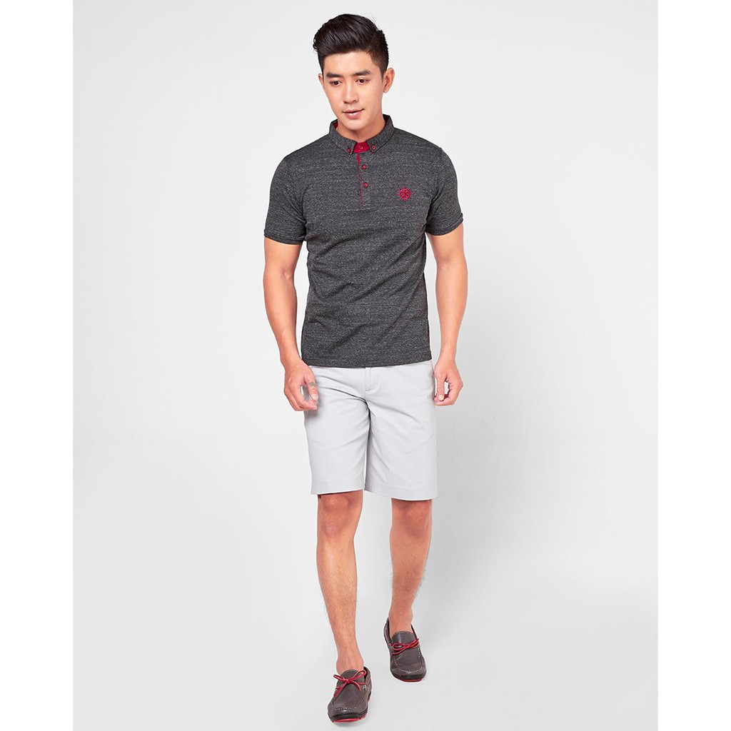 Áo Thun Nam Có Cổ Xám TC360 F2