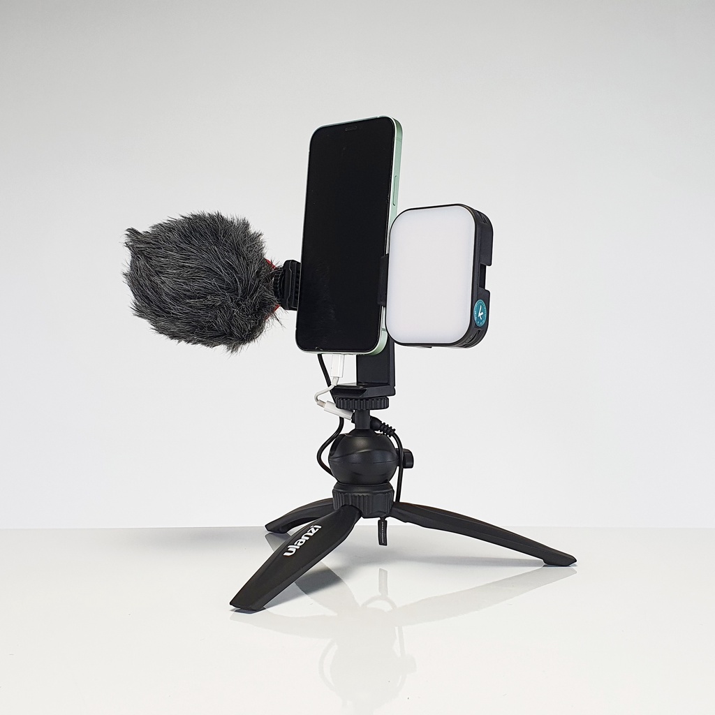 PHOTOCITY YOUTUBER KIT S2 - Combo Mic thu âm BOYA BY-MM1 và phụ kiện dành cho Điện thoại cổng 3.5mm