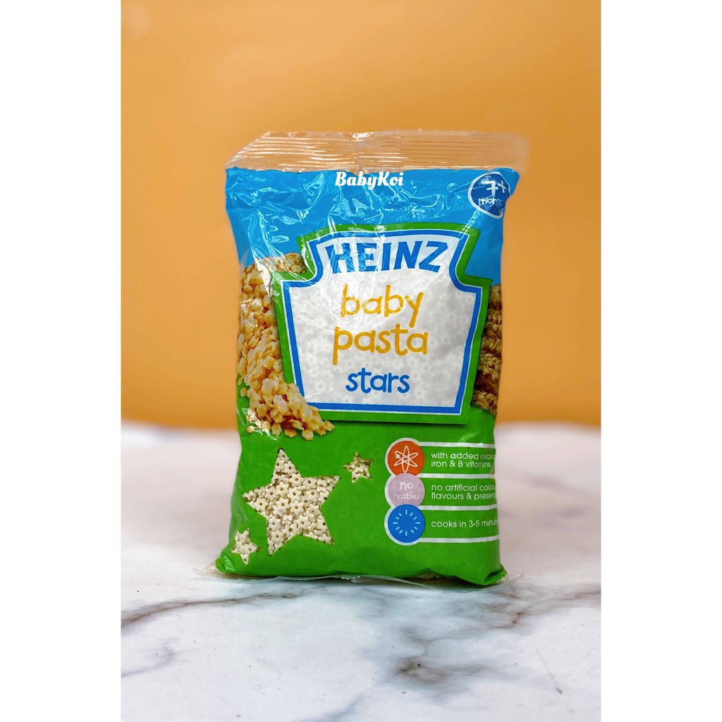 Mỳ nui hình ngôi sao Heinz - baby Pasta stars cho bé 7m+ ăn dặm