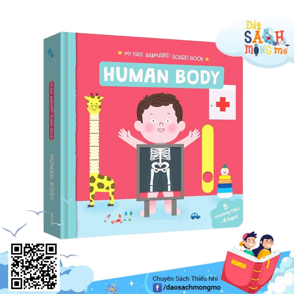 Đồ Chơi Khám Phá Cơ Thể My First Animated Board Book : The Human Body Auzou
