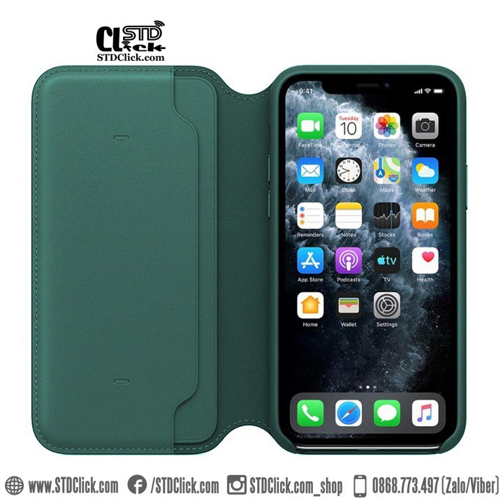 BAO DA IPHONE 11 LEATHER FOLIO HÀNG CHUẨN | BigBuy360 - bigbuy360.vn