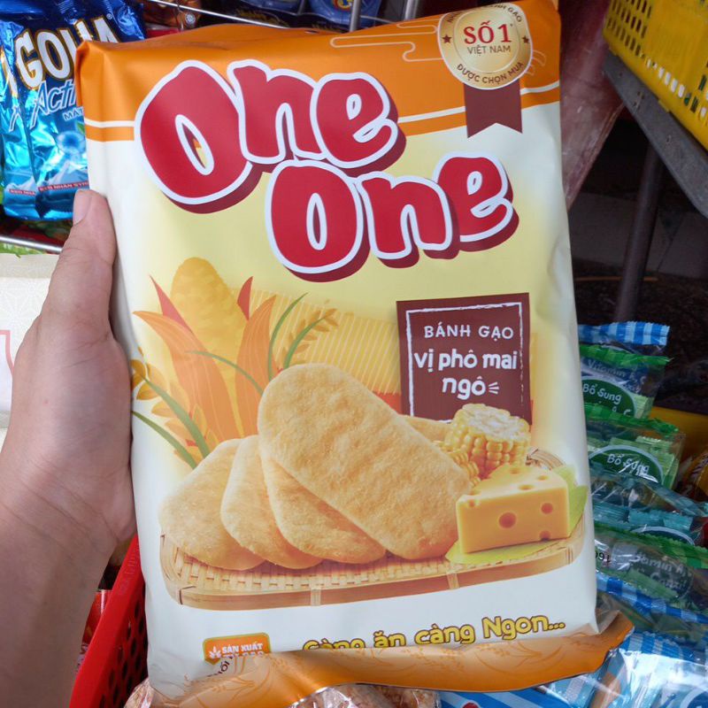 BÁNH GẠO ONE ONE VỊ PHÔ MAI NGÔ 118GR