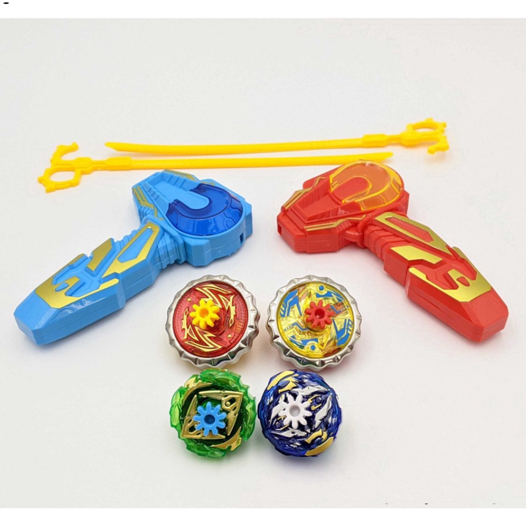 Bộ 4 Con quay Infinity Nado Đại chiến vô cực - 2 tay phóng - 1 sàn đấu - Vòng chiến đấu bằng kim loại