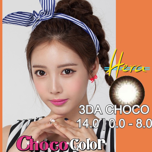 Kính Áp Tròng Hera 3DA Choco - Lens cận lens choco tự nhiên