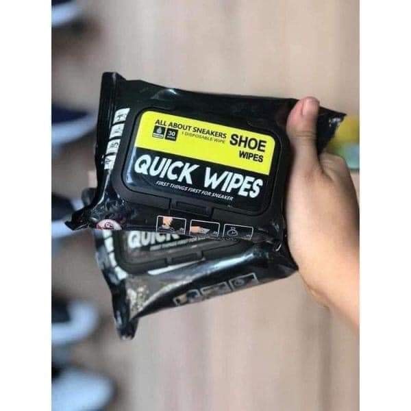 ⚡👟 Khăn Lau Giày Siêu Tốc Quick Wipes - Khăn Lau Vệ Sinh Giày Thể Thao Sneaker Chính Hãng