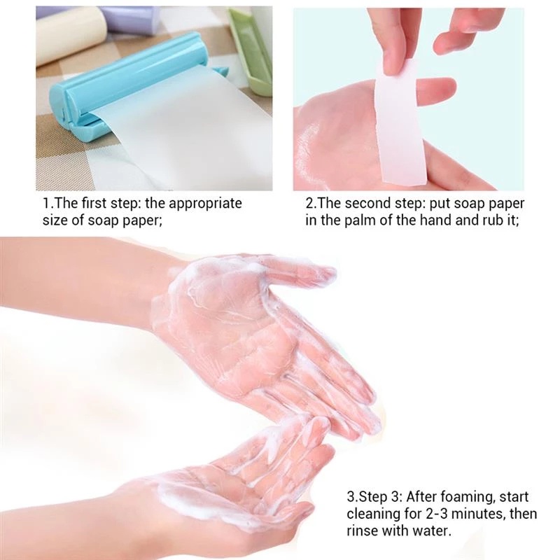 Cuộn Giấy Xà Phòng Dùng 1 Lần Màu Sắc Ngẫu Nhiên Tiện Dụng