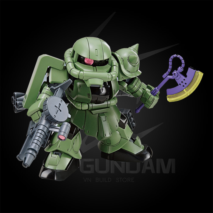 MÔ HÌNH GUNDAM BANDAI SD HELLO KITTY/ ZAKU II SDCS GUNDAM CROSS SILHOUETTE