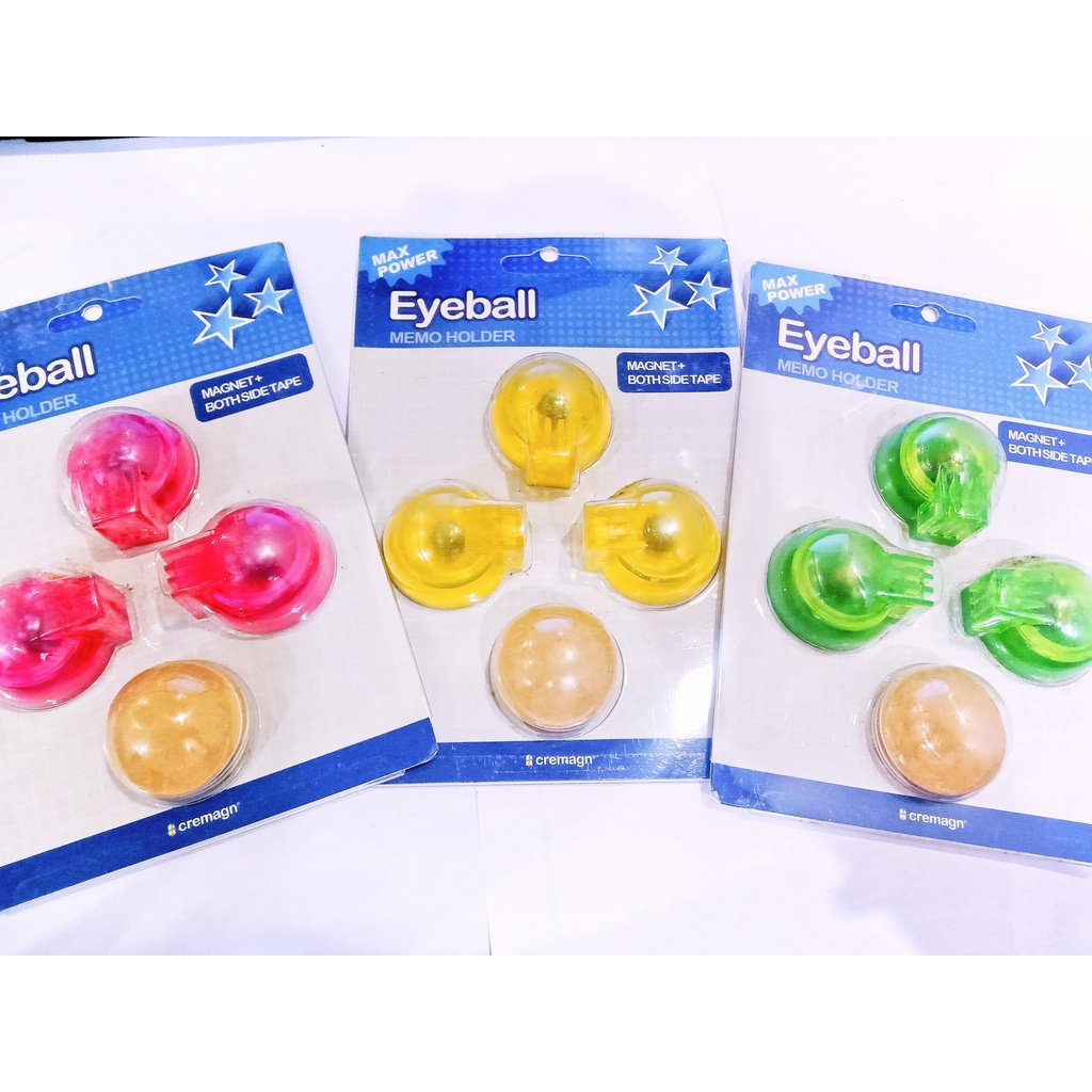 Vỉ Nam Châm dính bảng 3 viên 3.5 Eye Ball