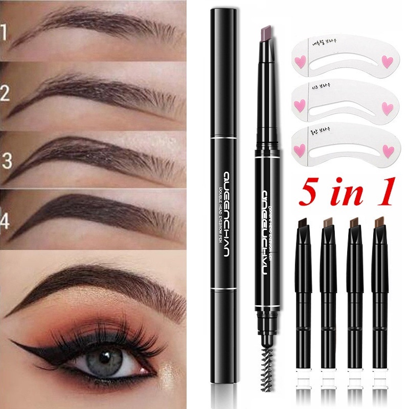 Bộ 8 chì kẻ mày có chổi tán cao cấp tiện dụng