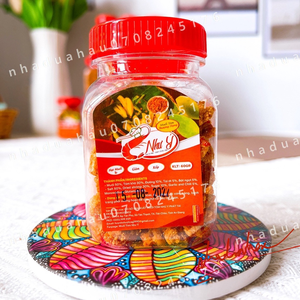 Một hủ muối tôm Như Ý tôm thật hàng công ty VN chất lượng cao hủ mini 60gam