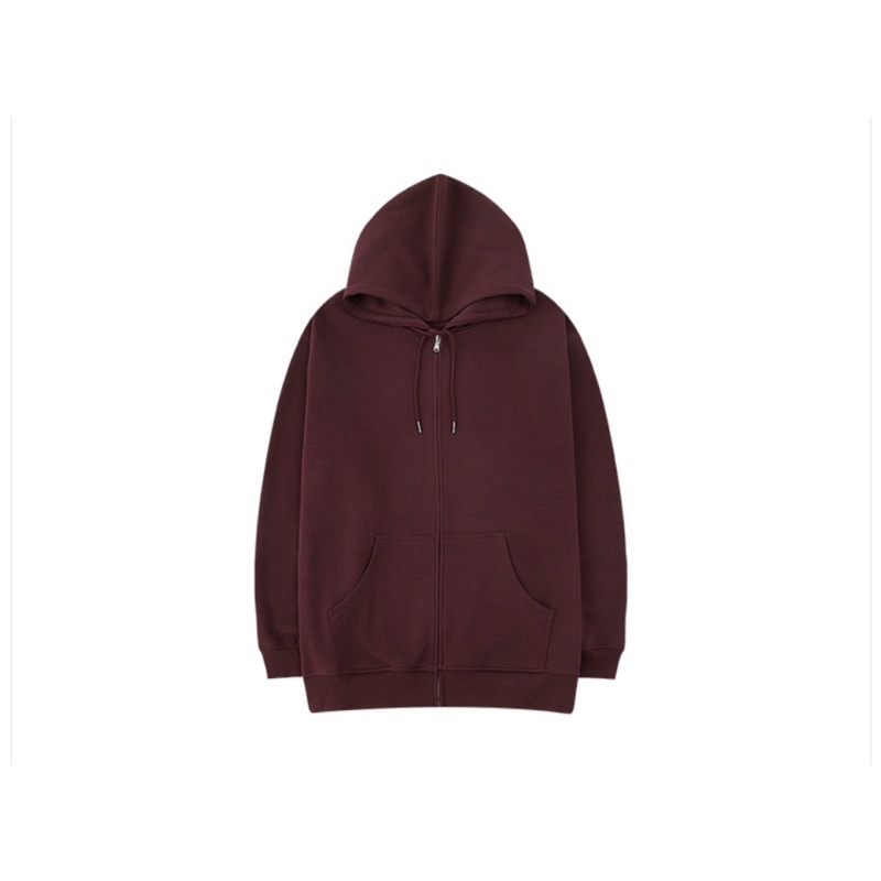 [CHÍNH HÃNG + DEAL SỐC] Áo Hoodie Zip trơn nỉ bông cao cấp NELLY  form rộng unisex nam nữ | BigBuy360 - bigbuy360.vn