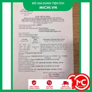 Nước rửa tay Asirub