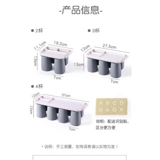 Cốc bàn chải đánh răng treo tường