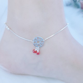 Lắc chân nữ bạc 925 Tiền Đồng Hỏa Ngọc - Sweetie Shop