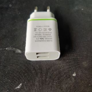 Củ sạc nhanh 2 cổng USB có đèn led