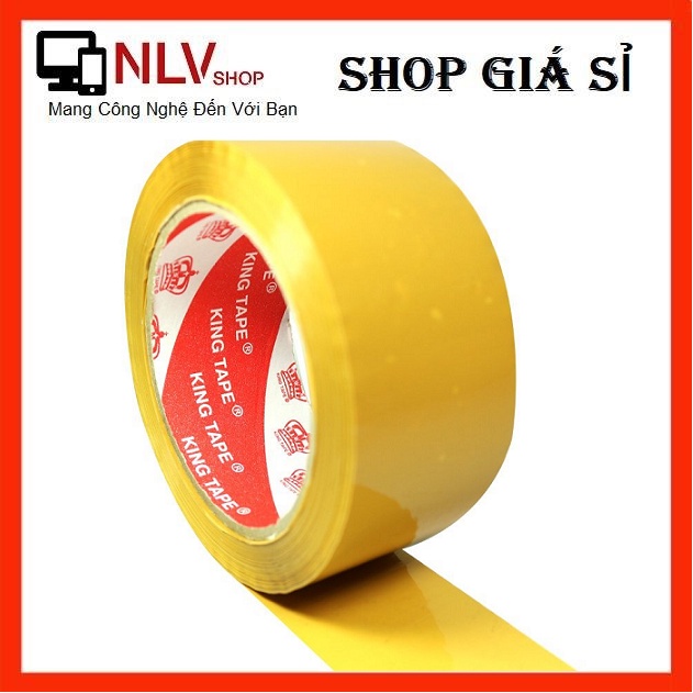 Combo 6 cuộn băng keo Loại 100y (Đục - Vàng)