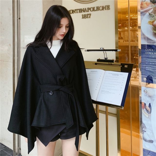 Áo Khoác Dạ Cape