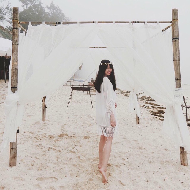 Áo khoác tua rua form dài | BigBuy360 - bigbuy360.vn