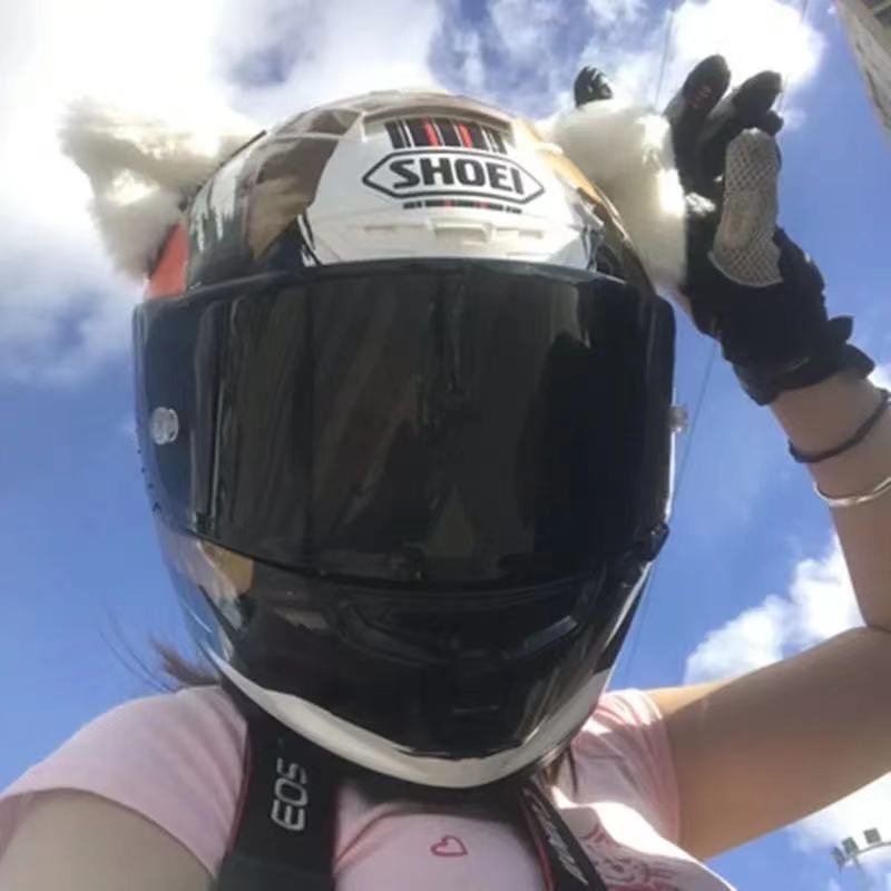 Mũ Bảo Hiểm Hình Tai Mèo Đội Mũ Bảo Hiểm Dễ Thương Cho Nữ