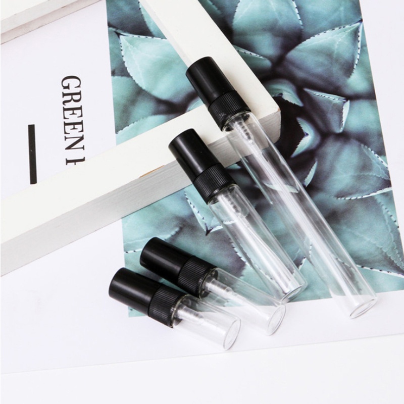 Set 10 Lọ Thủy Tinh Rỗng Dạng Xịt 2ml 3ml 5ml 10ml Đựng Mỹ Phẩm Tiện Dụng Khi Đi Du Lịch