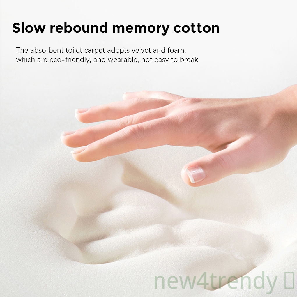 Tấm thảm lót sàn nhà tắm bằng nhung thấm hút nước chống trượt tiện lợi
