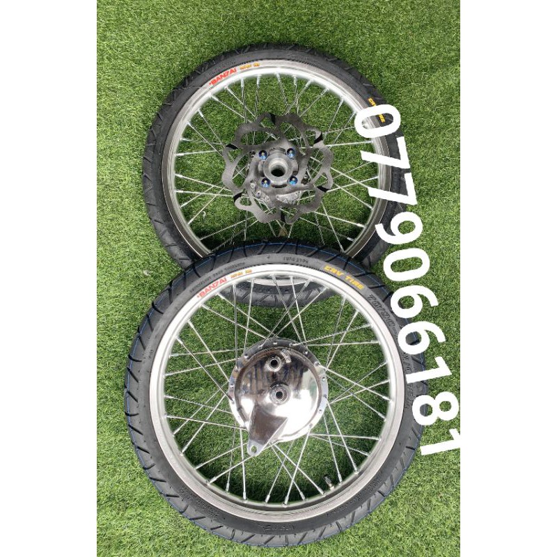 BÁNH CĂM SIRIUS, JUPITER, TAURUS, EXCITER 2006-2010 NIỀNG BANZAI ĐÙM MA CROM VỎ RUỘT CRV THÁI KÈM ĐĨA ỐC KIỂU MÁ ĐÙM SAU