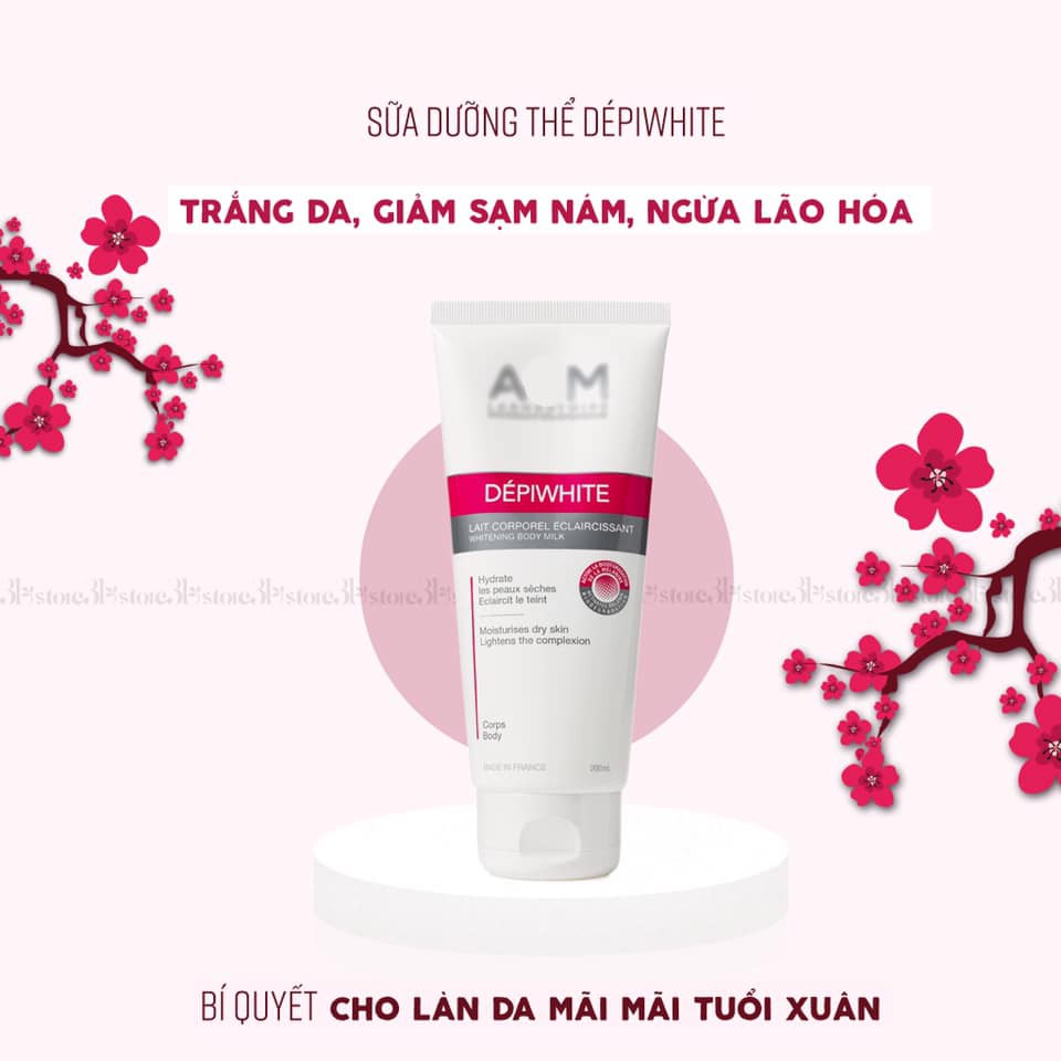 Sữa dưỡng thể làm trắng sáng da Depiwhite Whitening Body Milk 200ml