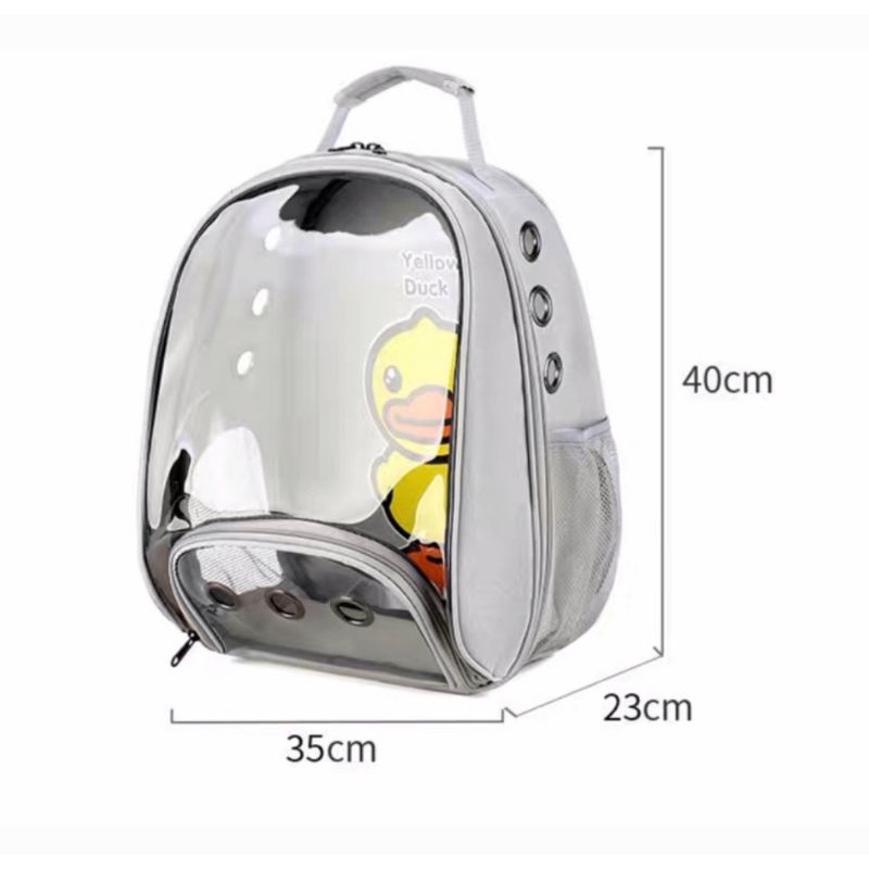 [SIÊU SALE] Balo trong suốt họa tiết hình thú 40x25x23cm