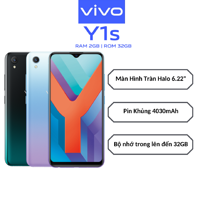 Điện thoại Vivo Y1s 2GB + 32GB – Hàng chính hãng