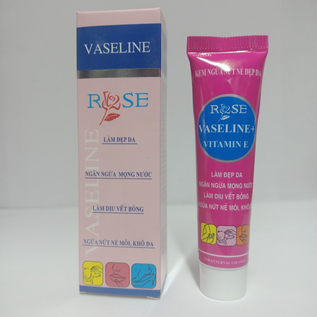 VASELINE ROSE – Phòng ngừa nứt, nẻ, khô môi, làm dịu vết bỏng tuýp 10g