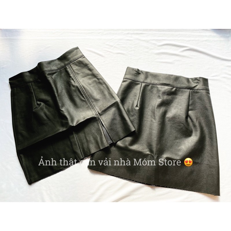 Chân Váy Da Siêu Cool Ngầu Xịn Xò hiệu Hh.vintage [ẢNH THẬT 100%]