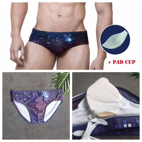 Quần bơi tam giác in họa tiết có đệm nâng ngực cho nam
 | BigBuy360 - bigbuy360.vn