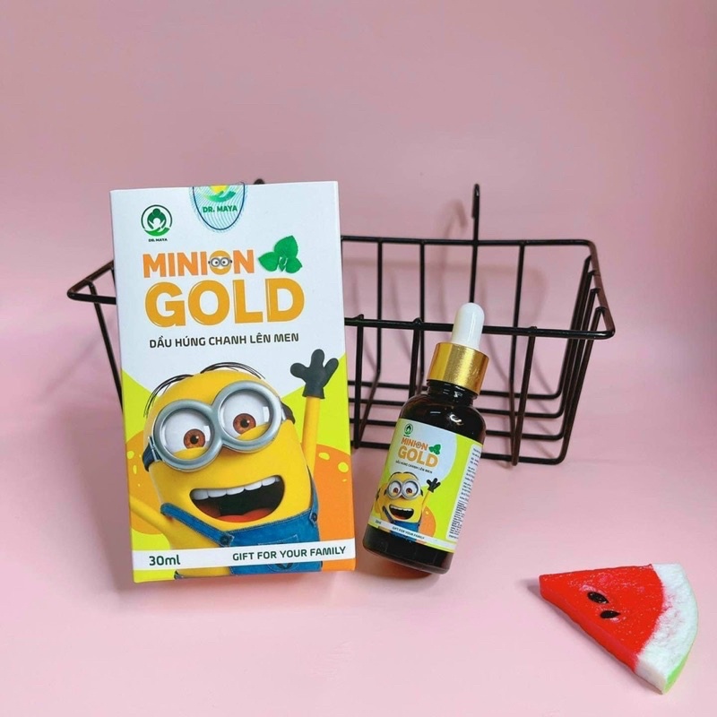 Dầu Húng Chanh Minion Gold Bé Hết Ho, Sổ Mũi Tăng Đề Kháng