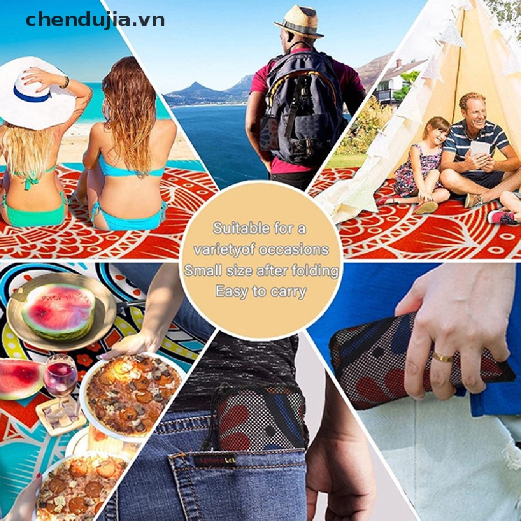 Thảm trải vải oxford không thấm nước thích hợp cho đi biển cắm trại dã ngoại ngoài trời