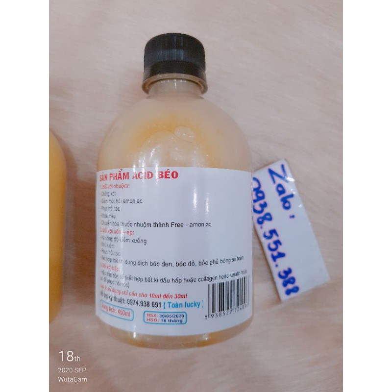 ACID FATTYACID béo dạng lỏng PH3.5 _ đặc PH4.5FREESHIPchống xót, điều chỉnh độ PH,khóa màu, giảm mùi hôi, phục hồi tóc