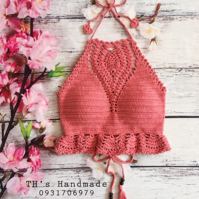 Bikini yếm hồng