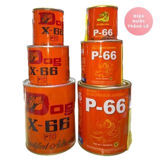 Keo con chó X-66/ P-66 lon 100ml, 200ml, 600ml