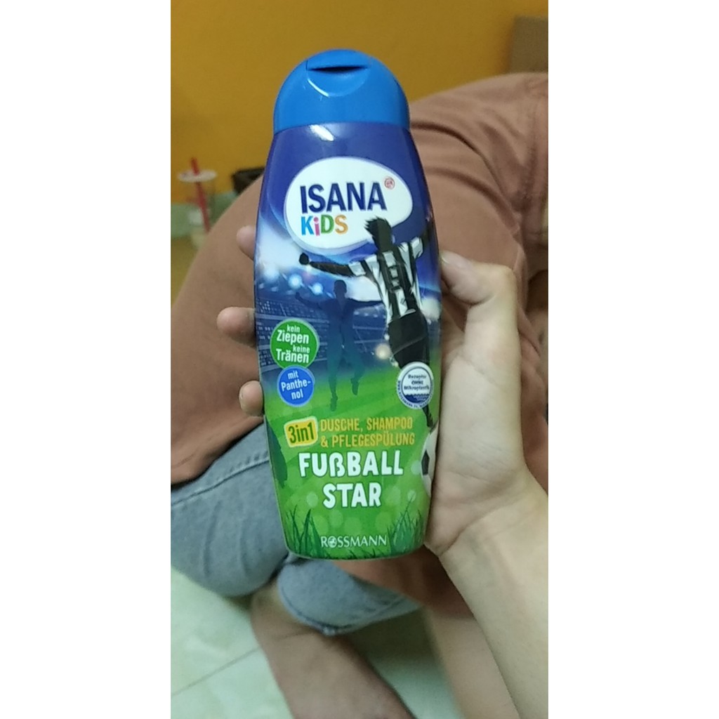 Sữa tắm gội cho trẻ em Isana Kids 3in1 300ml