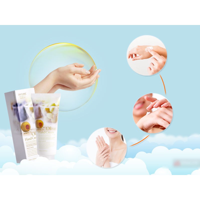 Kem Dưỡng Da Tay 3W Clinic Hand Cream 100ml