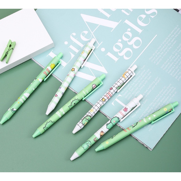 1 Bút Mực Nước Ngòi 0.5Mm Hình Khủng Long Dễ Thương