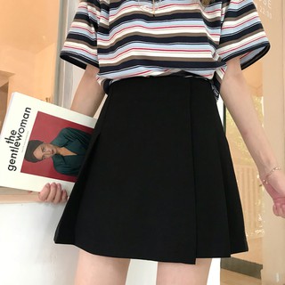 Chân váy ulzzang order chân váy xếp li đen hồng dáng hàn quốc ẢNH THẬT CUỐI HÌNH